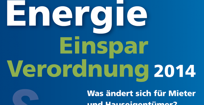 Jenaer EnergieGespräche: EnEV 2014 - Was ändert sich für Mieter und Hauseigentümer